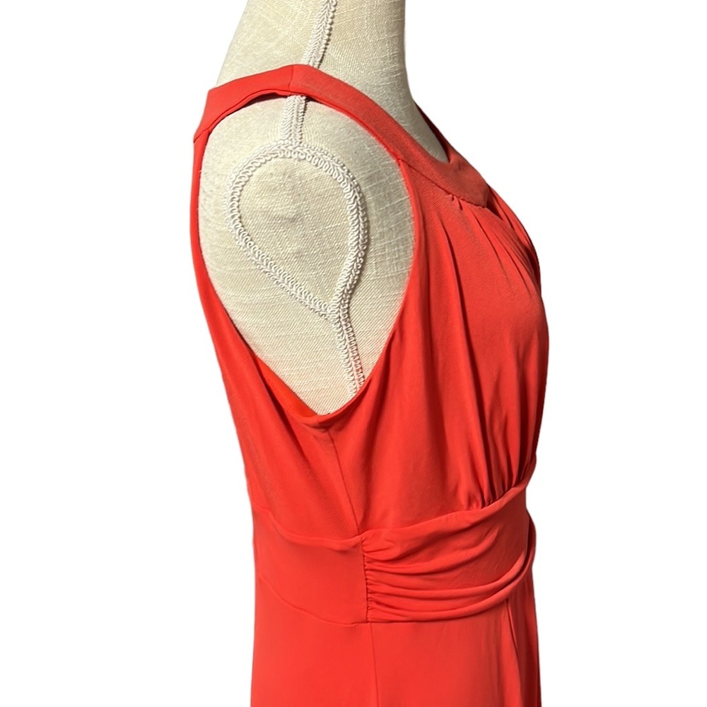 Enfocus Studio Sleeveless Halter Top Maxi Dress Orange Womens Size 14 - Picture 5 of 15
